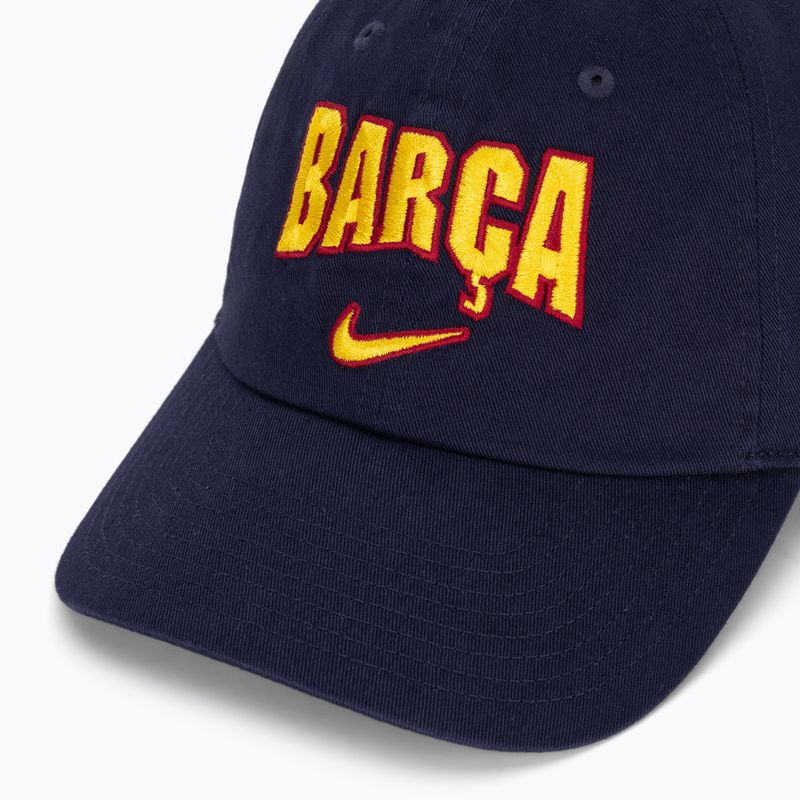 Șapcă Nike FC Barcelona Club Cotton blackened blue 3