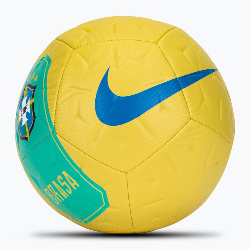 Minge de fotbal Nike Academy Brazil canary/light mint size 5 2