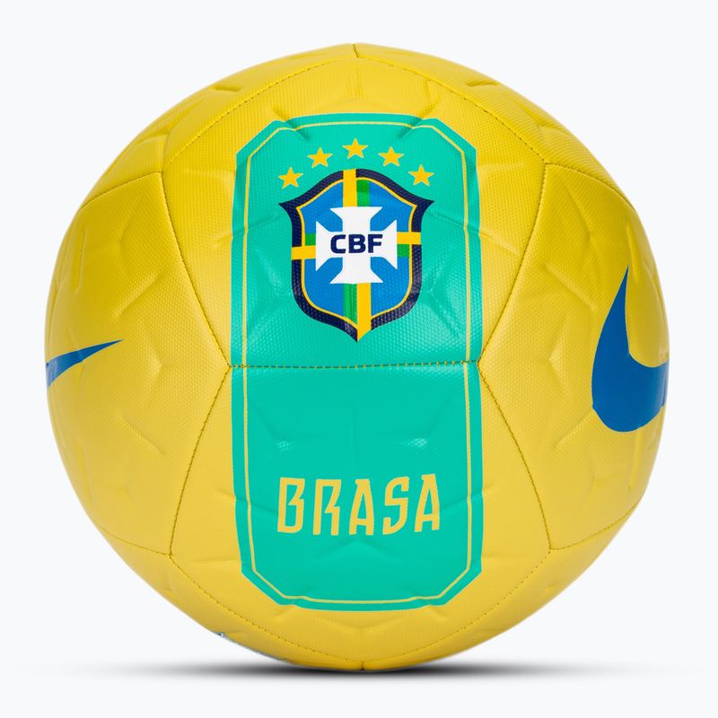Minge de fotbal Nike Academy Brazil canary/light mint size 5 3