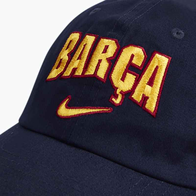 Șapcă Nike FC Barcelona Club Cotton blackened blue 4