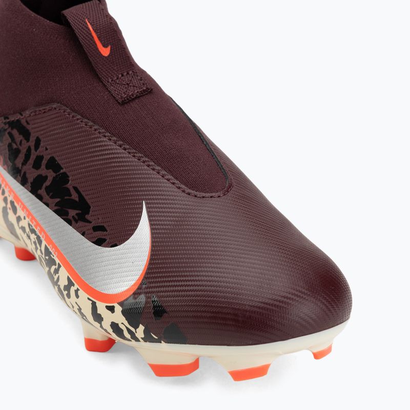 Încălțăminte de fotbal pentru copii Nike United Jr. Mercurial Superfly 10 Academy MG burgundy crush/metallic silver 7