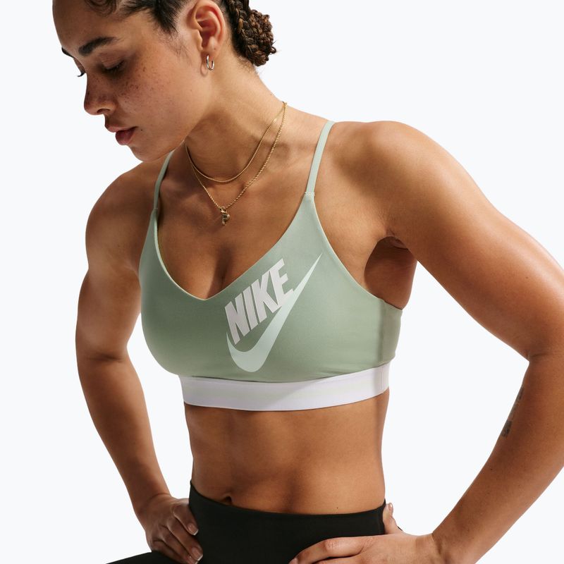 Sutien de antrenament Nike Indy Light Support steam/white/barely green 5