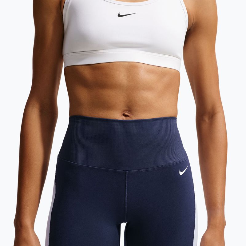 Pantaloni scurți pentru femei Nike One High Waisted Biker 5" midnight navy/hydrogen blue/white 5