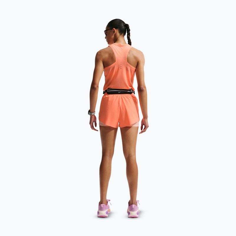 Pantaloni scurți de alergare pentru femei Nike Swift Mid-Rise 2in1 orange pulse 3