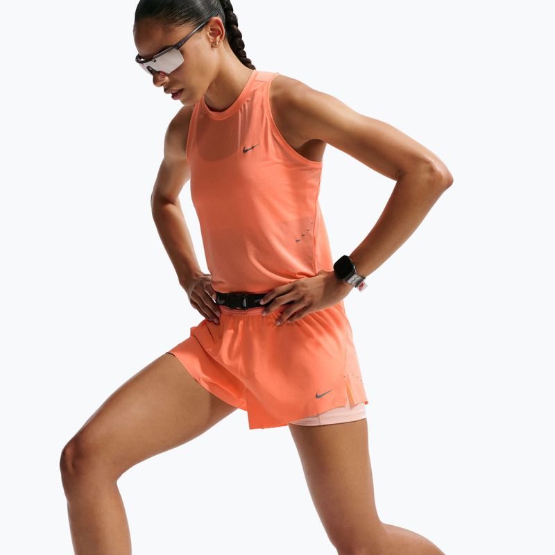 Pantaloni scurți de alergare pentru femei Nike Swift Mid-Rise 2in1 orange pulse 6