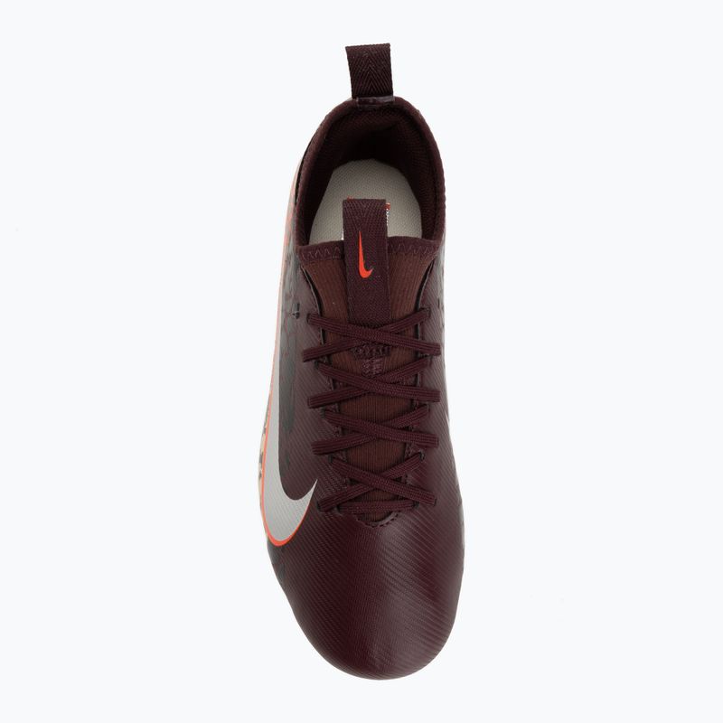 Încălțăminte de fotbal pentru copii Nike United Jr. Mercurial Vapor 16 Academy MG burgundy crush/metallic silver 5