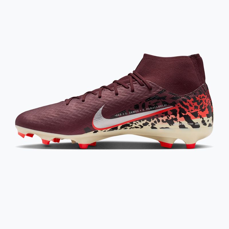 Încălțăminte de fotbal pentru bărbați Nike United Mercurial Superfly 10 Academy MG burgundy crush/metallic silver 2