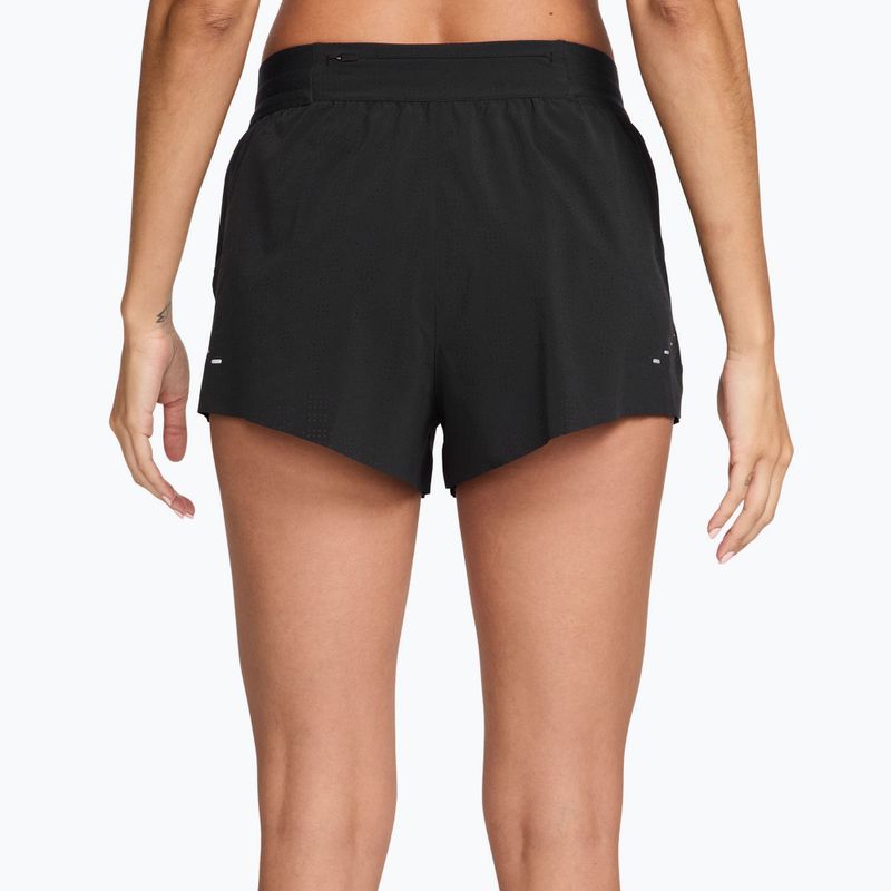 Pantaloni scurți de alergare pentru bărbați Nike Swift Breathe Dri-Fit Mid-Rise 2.5" black/black/white 2