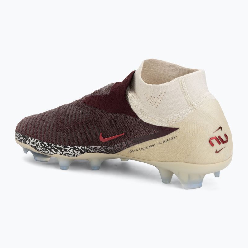 Încălțăminte de fotbal pentru bărbați Nike United Phantom 6 High Elite FG burgundy crush/fossil/university red 3