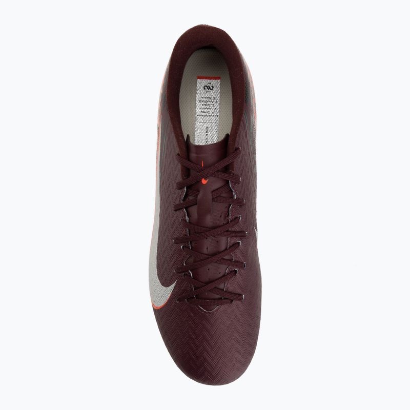 Încălțăminte de fotbal pentru bărbați Nike United Mercurial Vapor 16 Academy MG burgundy crush/metallic silver 5