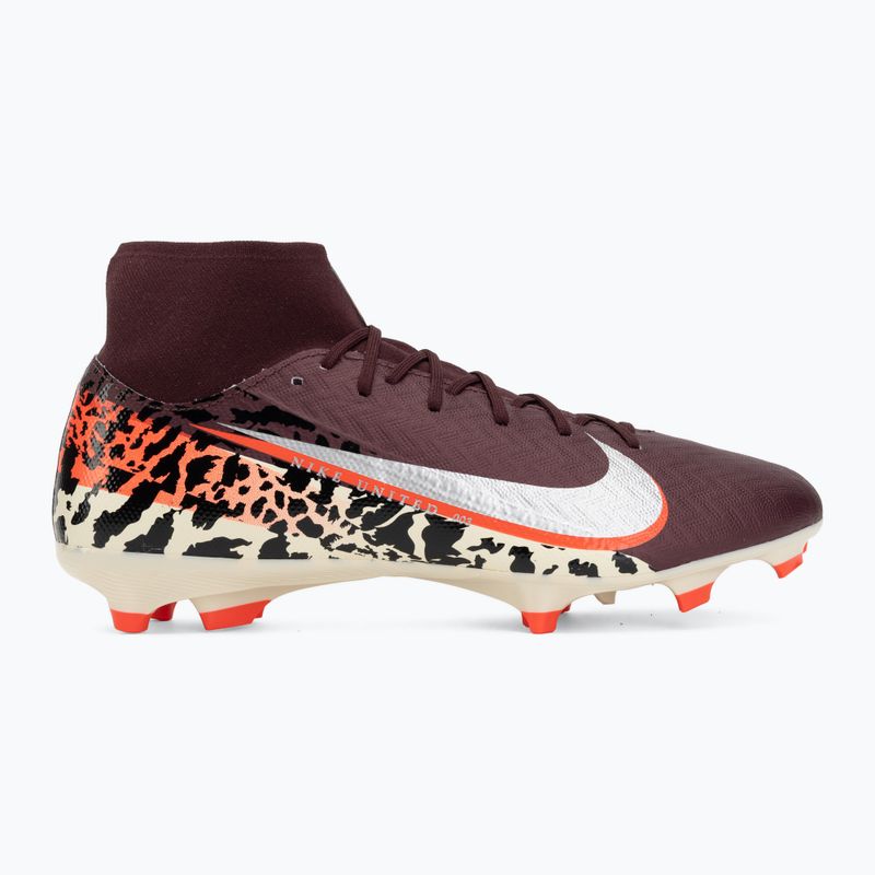 Încălțăminte de fotbal pentru bărbați Nike United Mercurial Superfly 10 Academy MG burgundy crush/metallic silver 2