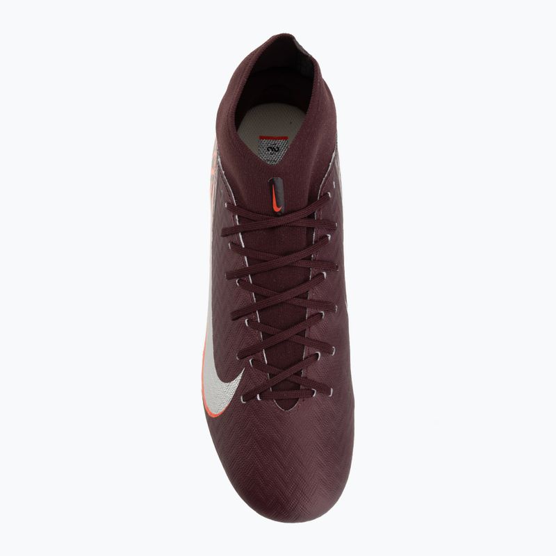 Încălțăminte de fotbal pentru bărbați Nike United Mercurial Superfly 10 Academy MG burgundy crush/metallic silver 5