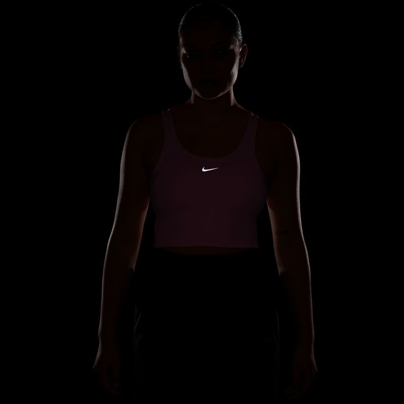 Tricou de alergare pentru bărbați Nike Tempo Medium Support Cropped Sports Bra peony 6