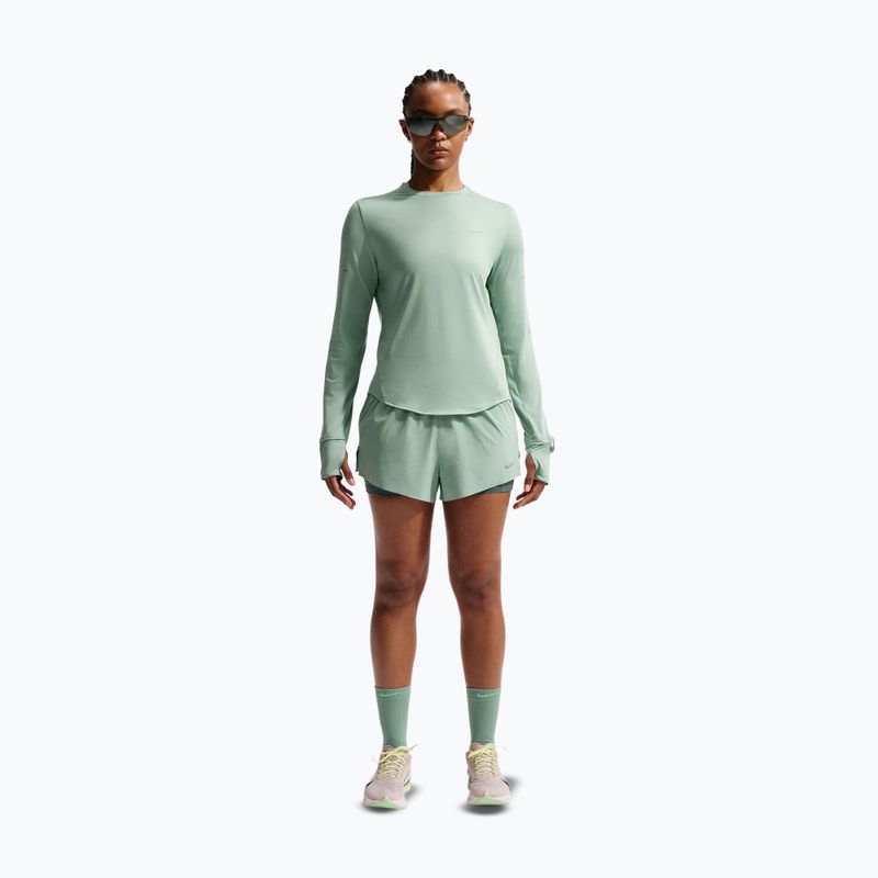 Pantaloni scurți de alergare pentru femei Nike Swift Mid-Rise 2in1 steam/mineral slate 2