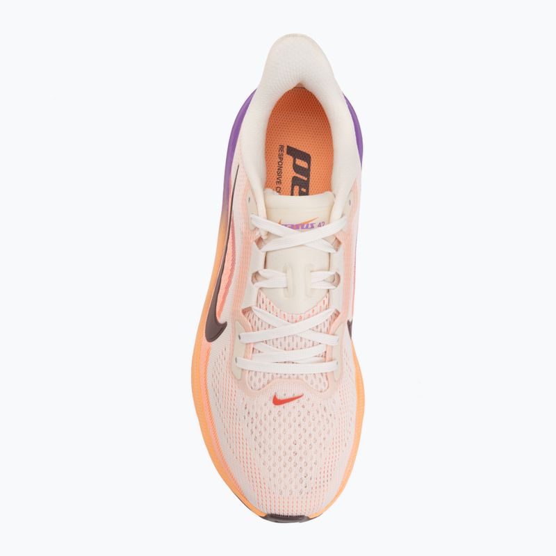 Încălțăminte de alergare pentru femei Nike Pegasus 42 chalk/orange pulse/bright violet/tattoo 5