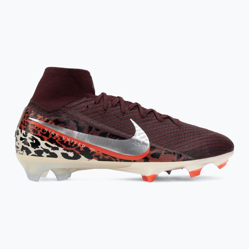 Încălțăminte de fotbal pentru bărbați Nike United Superfly 10 Elite burgundy crush/university red/fossil/metal silver 2