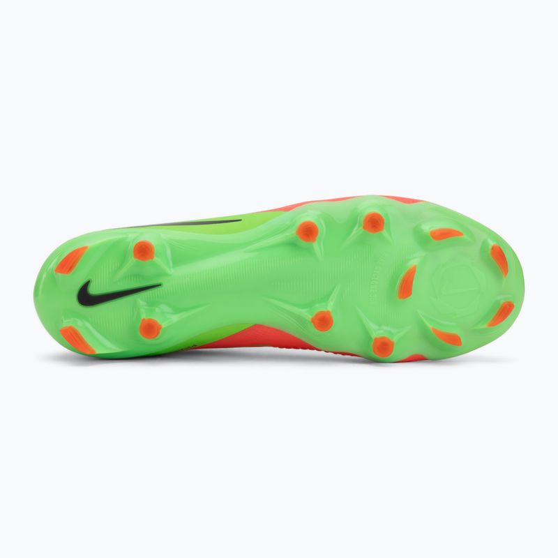 Încălțăminte de fotbal pentru bărbați Nike Phantom 6 Low Pro Erling Haaland FG hot punch/green strike/black 4