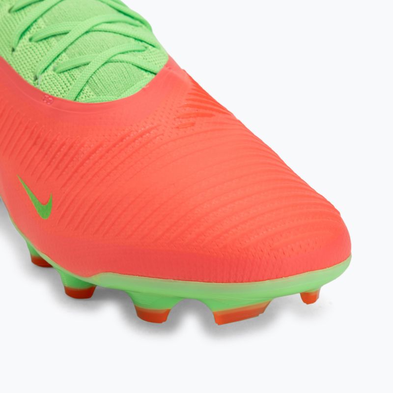 Încălțăminte de fotbal pentru bărbați Nike Phantom 6 Low Pro Erling Haaland FG hot punch/green strike/black 7