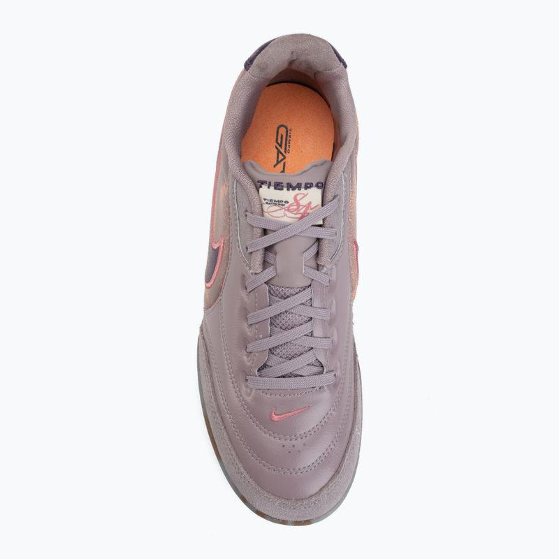 Încălțăminte de fotbal pentru bărbați Nike Tiempo Streetgato PRM IC light violet ore/gum dark brown/peony 5