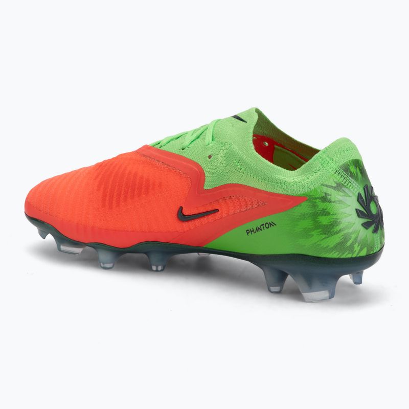 Încălțăminte de fotbal pentru bărbați Nike Phantom 6 Low Elite Erling Haaland FG hot punch/green strike/black 3