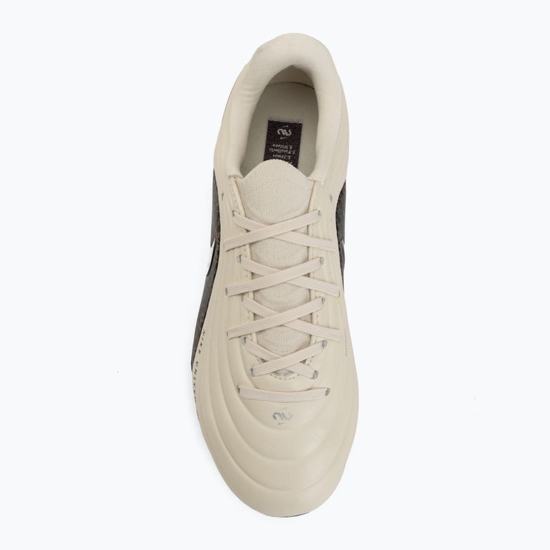 Încălțăminte de fotbal pentru copii Nike United Jr. Tiempo Maestro Academy MG fossil/burgundy crush/metallic silver 5