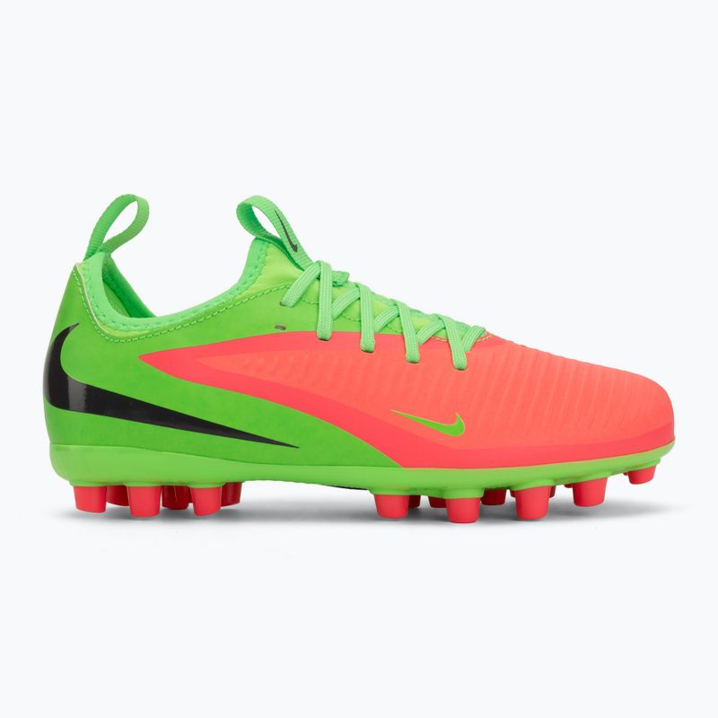 Încălțăminte de fotbal pentru copii Nike Jr. Phantom 6 Academy Erling Haaland AG hot punch/green strike/black 2