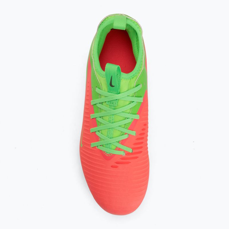 Încălțăminte de fotbal pentru copii Nike Jr. Phantom 6 Academy Erling Haaland AG hot punch/green strike/black 5