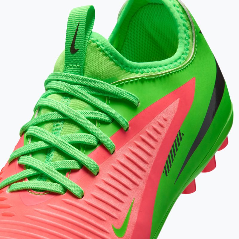 Încălțăminte de fotbal pentru copii Nike Jr. Phantom 6 Academy Erling Haaland AG hot punch/green strike/black 3