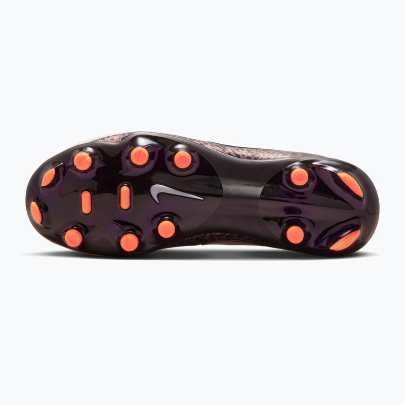 Încălțăminte de fotbal pentru copii Nike United Jr. Tiempo Maestro Academy MG fossil/burgundy crush/metallic silver 2
