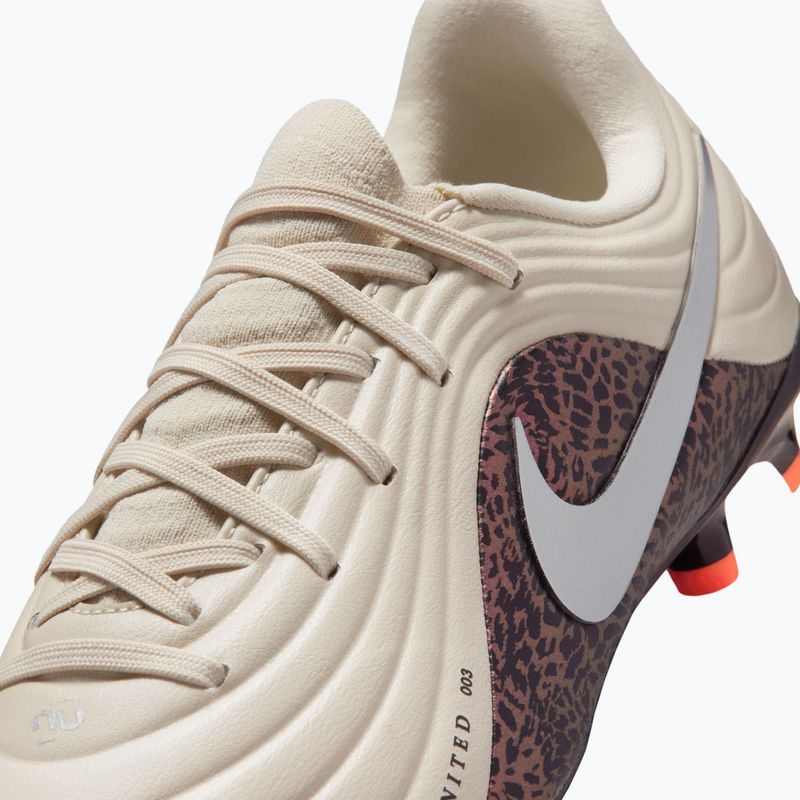 Încălțăminte de fotbal pentru copii Nike United Jr. Tiempo Maestro Academy MG fossil/burgundy crush/metallic silver 3
