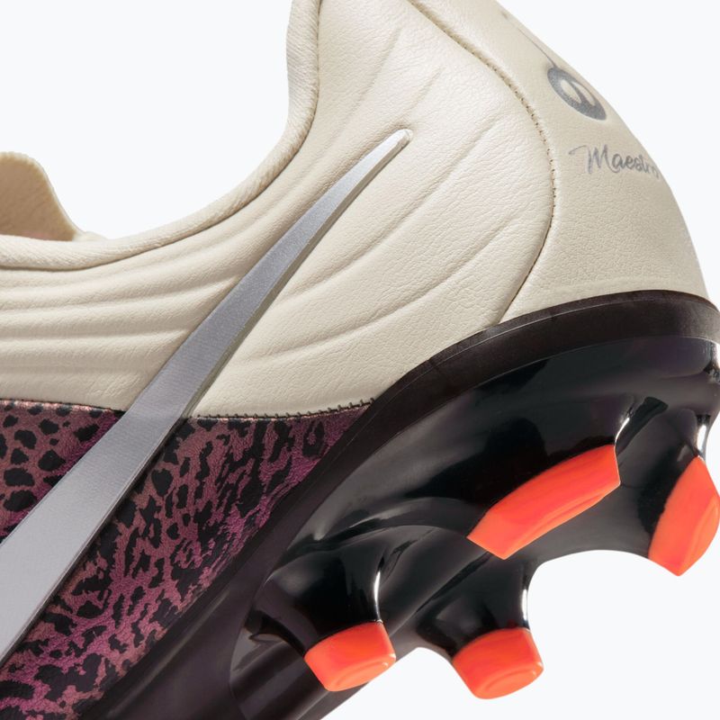 Încălțăminte de fotbal pentru copii Nike United Jr. Tiempo Maestro Academy MG fossil/burgundy crush/metallic silver 4
