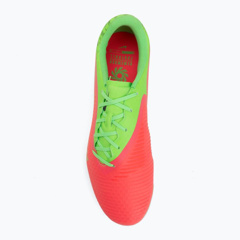 Încălțăminte de fotbal pentru bărbați Nike Phantom 6 Low Pro Erling Haaland AG hot punch/green strike/black 5