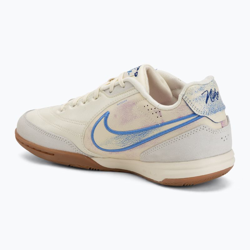 Încălțăminte de fotbal pentru bărbați Nike Tiempo Streetgato PRM IC coconut milk/gum medium brown/blue crystal 3
