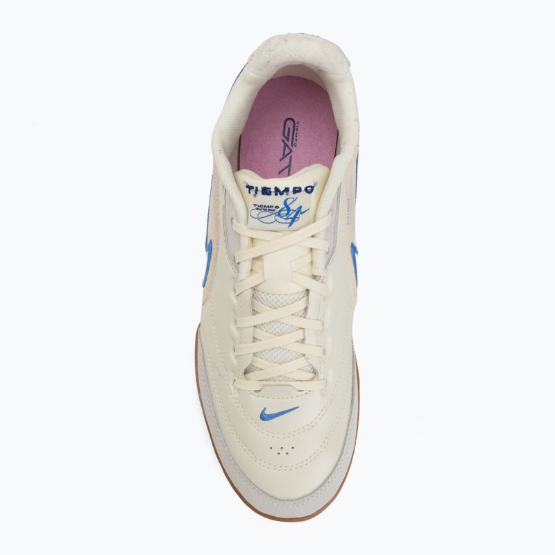 Încălțăminte de fotbal pentru bărbați Nike Tiempo Streetgato PRM IC coconut milk/gum medium brown/blue crystal 5