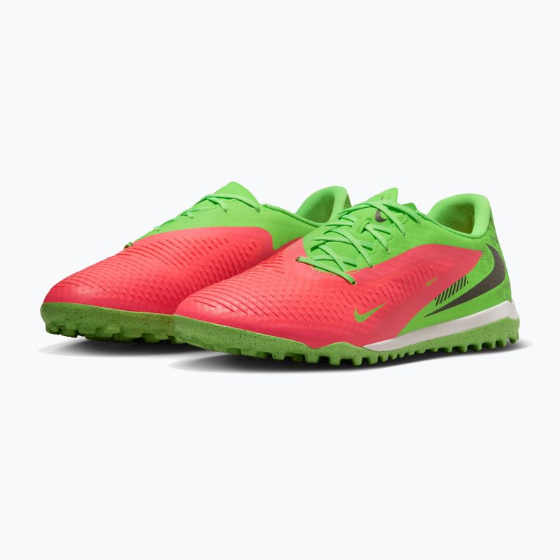 Încălțăminte de fotbal pentru bărbați Nike Phantom 6 Low Academy Erling Haaland TF hot punch/green strike/black 3