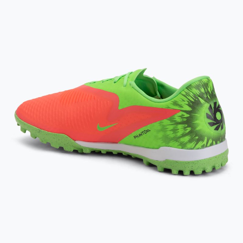 Încălțăminte de fotbal pentru bărbați Nike Phantom 6 Low Academy Erling Haaland TF hot punch/green strike/black 3