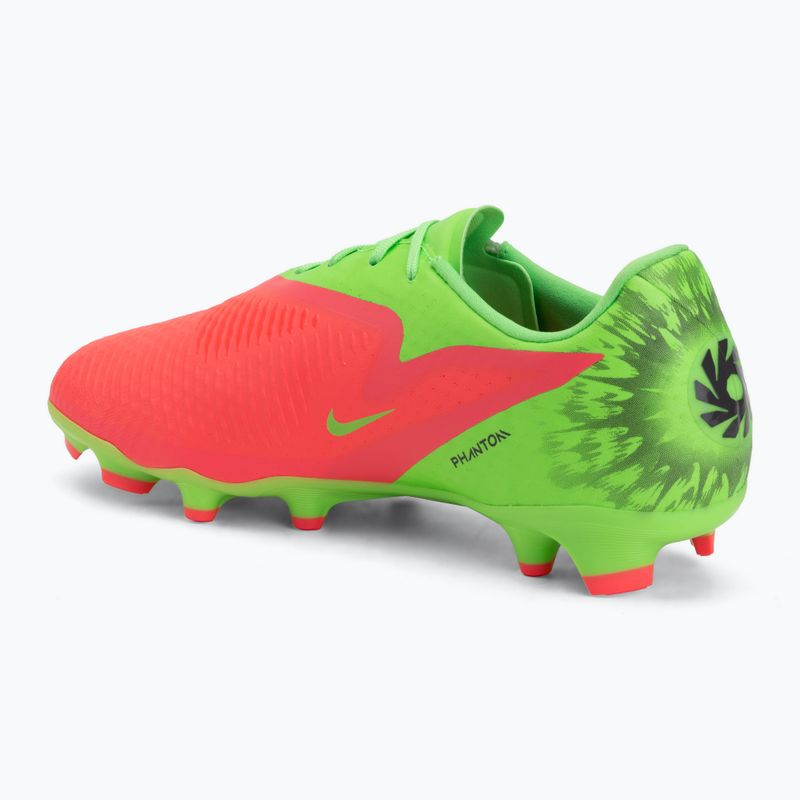 Încălțăminte de fotbal pentru bărbați Nike Phantom 6 Low Academy Erling Haaland FG hot punch/green strike/black 3