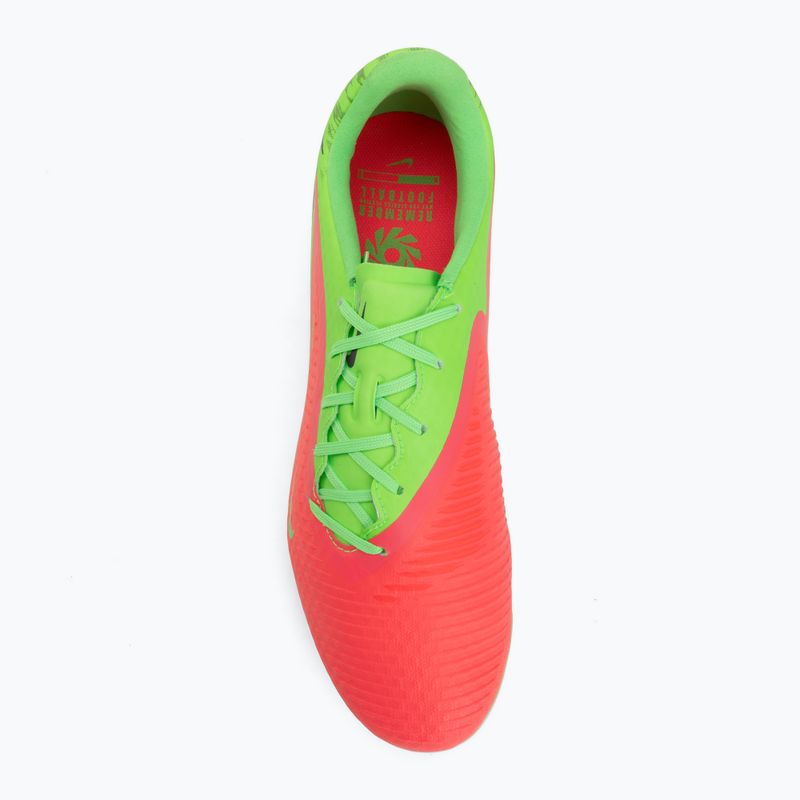 Încălțăminte de fotbal pentru bărbați Nike Phantom 6 Low Academy Erling Haaland FG hot punch/green strike/black 5