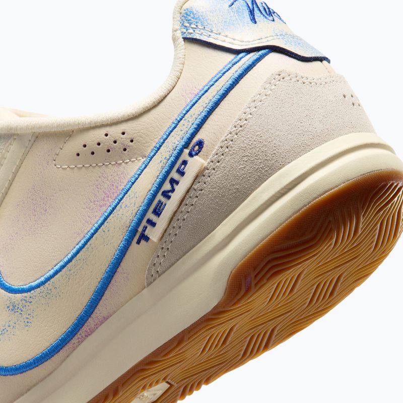 Încălțăminte de fotbal pentru bărbați Nike Tiempo Streetgato PRM IC coconut milk/gum medium brown/blue crystal 4