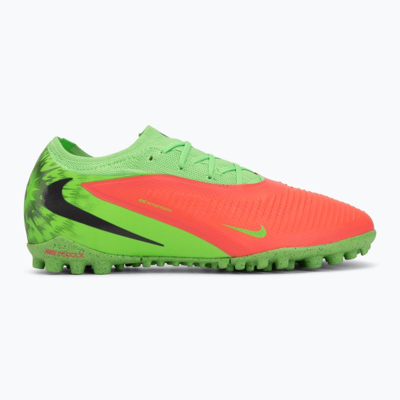Încălțăminte de fotbal pentru bărbați Nike Phantom 6 Low Pro Erling Haaland TF hot punch/green strike/black 2