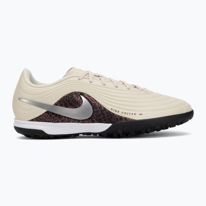 Încălțăminte de fotbal pentru bărbați Nike United Tiempo Maestro Academy TF fossil/burgundy crush/metallic silver 2