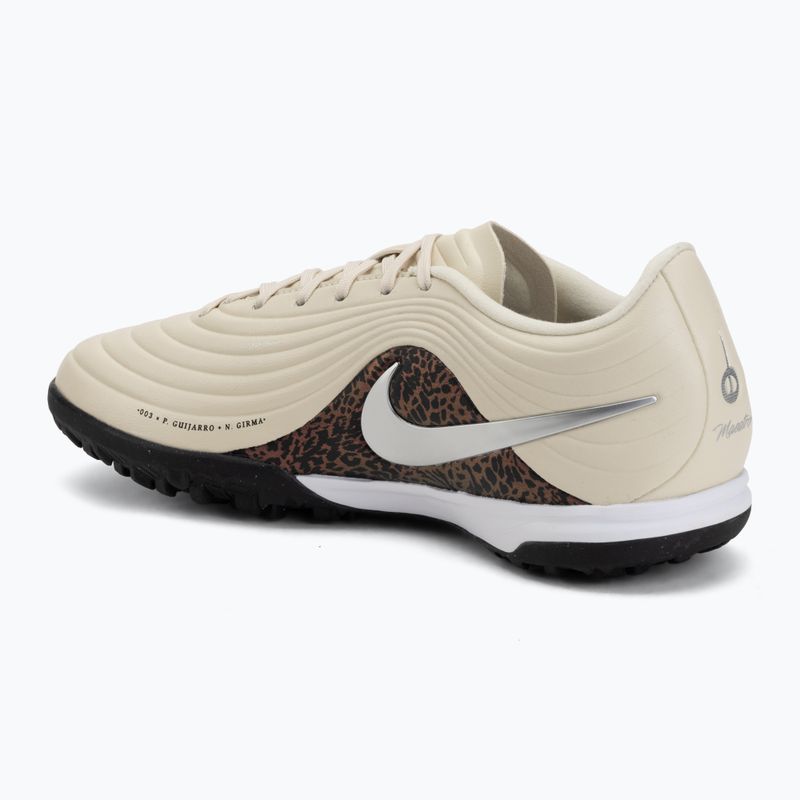 Încălțăminte de fotbal pentru bărbați Nike United Tiempo Maestro Academy TF fossil/burgundy crush/metallic silver 3