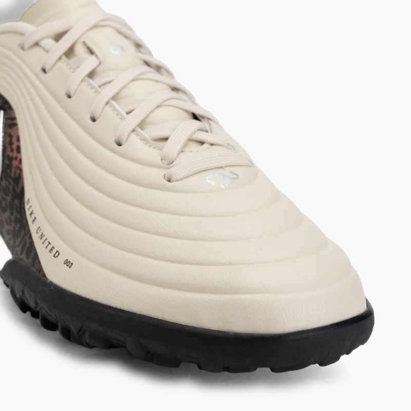 Încălțăminte de fotbal pentru bărbați Nike United Tiempo Maestro Academy TF fossil/burgundy crush/metallic silver 7