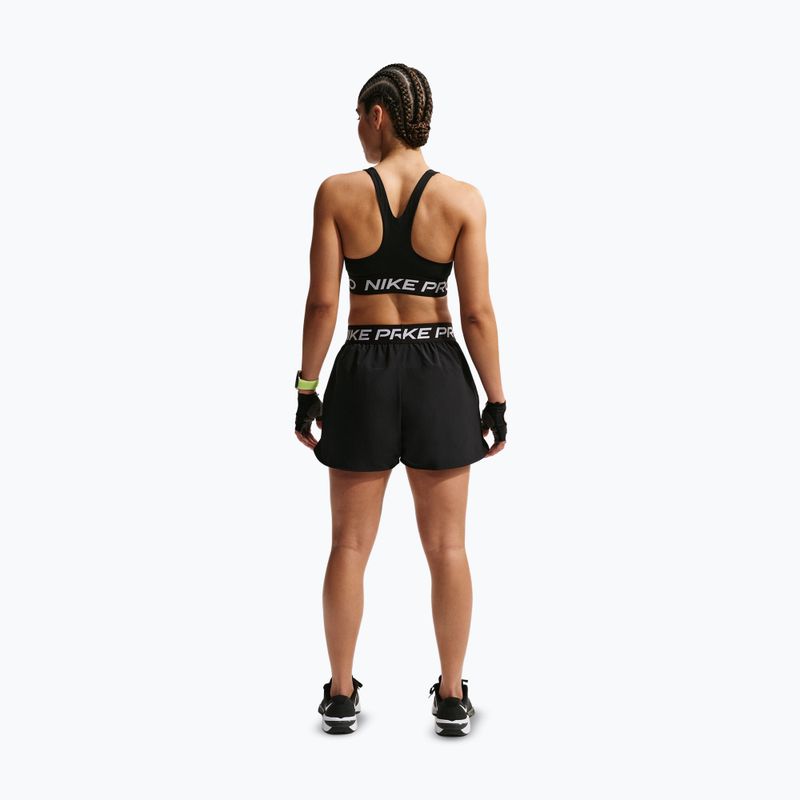 Pantaloni scurți de antrenament pentru femei Nike Pro 2in1 black/white 3