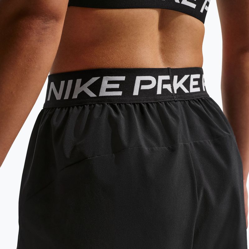 Pantaloni scurți de antrenament pentru femei Nike Pro 2in1 black/white 5