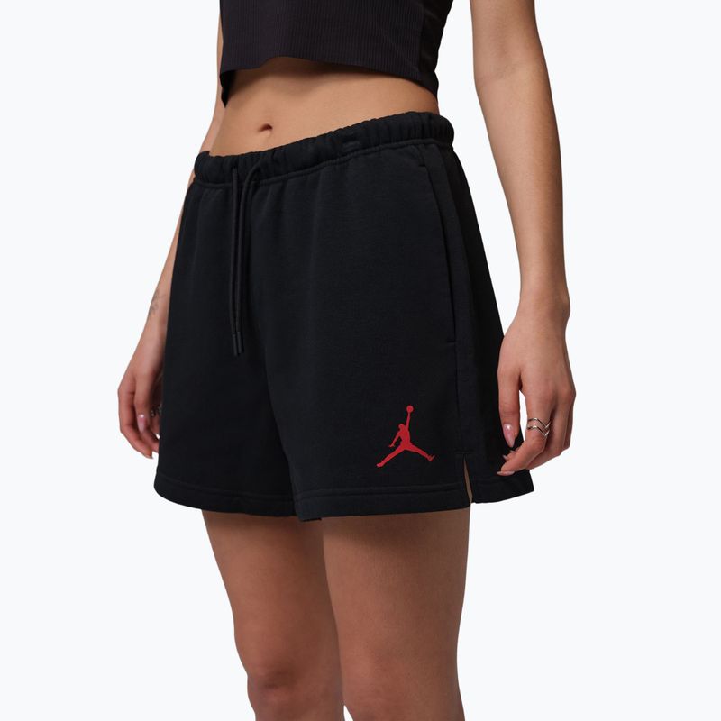 Pantaloni scurți pentru femei Jordan Fleece black/gym red 4