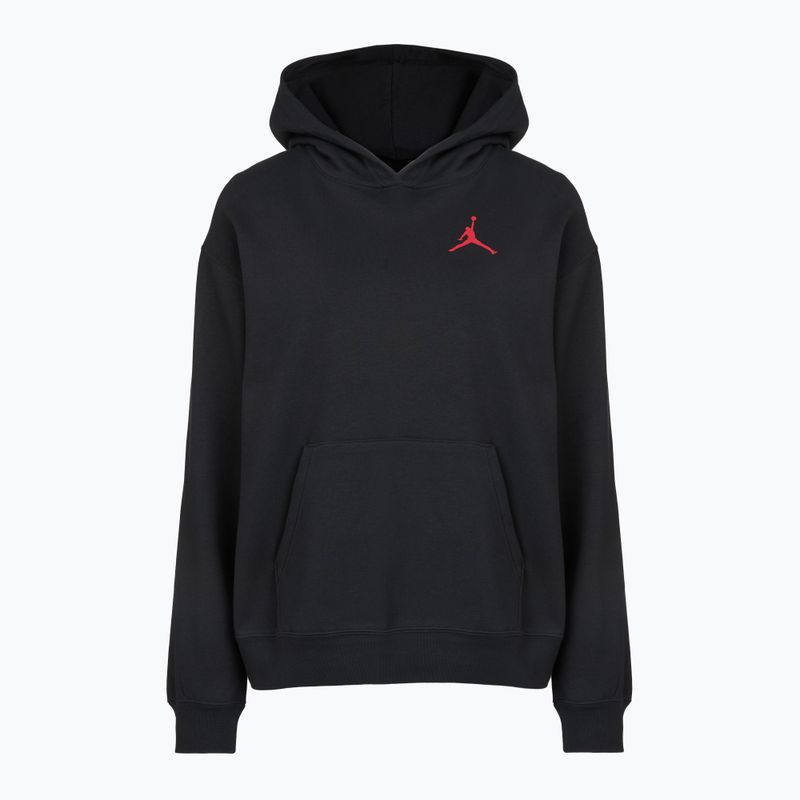 Bluză pentru femei  Jordan Fleece Hoodie black/gym red 6