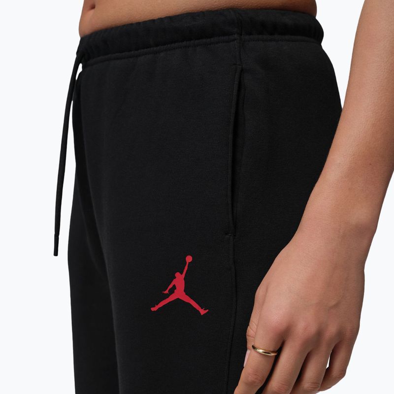 Pantaloni pentru femei Jordan Fleece black/gym red 4