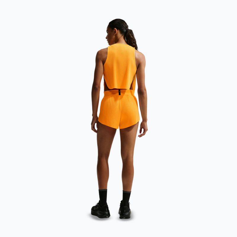 Pantaloni scurți de alergare pentru femei Nike AeroSwift Dri-Fit ADV Mid-Rise 3" laser orange/black/white/black 3