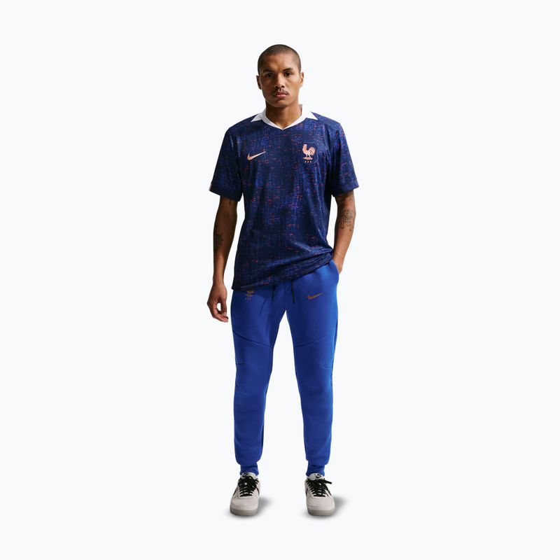Pantaloni de fotbal pentru bărbați Nike FFF Tech Fleece Joggers game royal/metallic copper 2